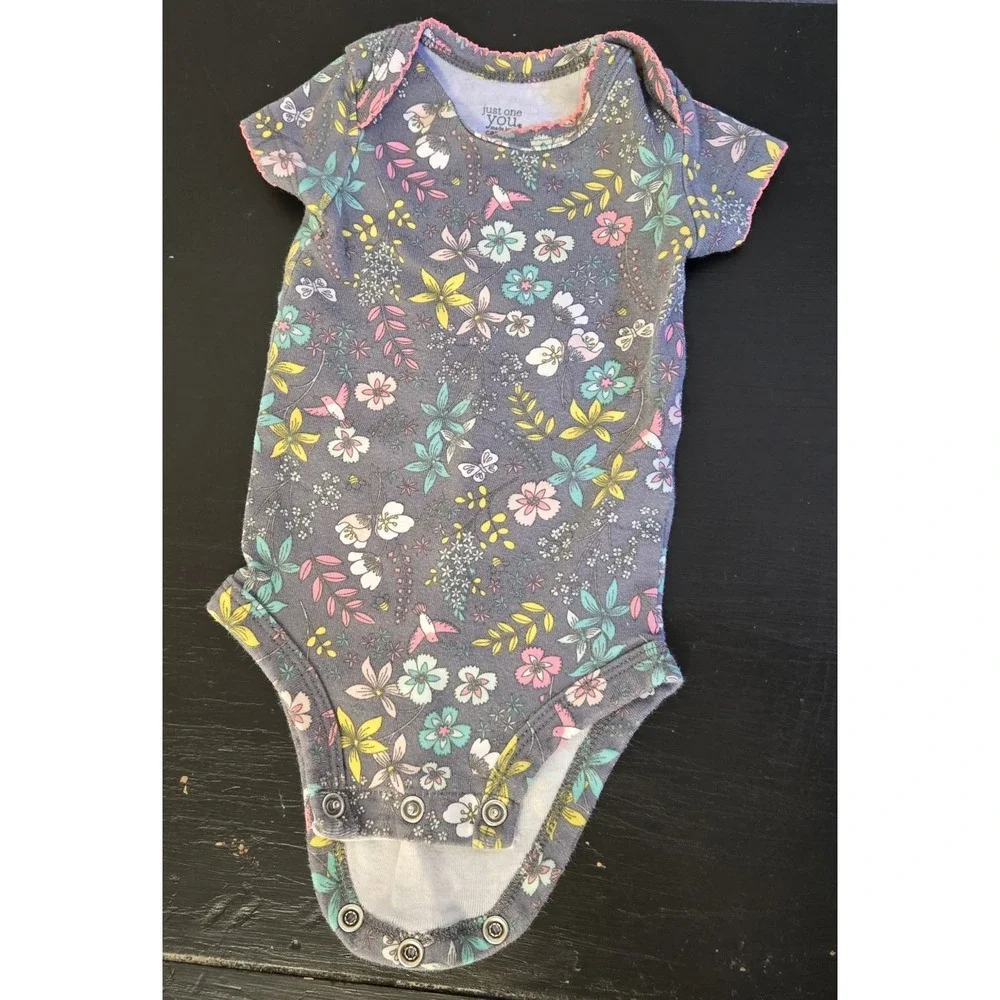 Lot Of 4 Infant Girl's SZ  3 Month OneZs‎ And Dress Spring/Summer Okie Dokie